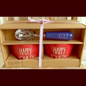 Rae Dunn July 4th Ice Cream Set